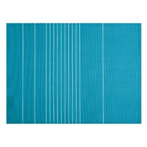 Șervet decorativ Tiseco Home Studio Stripe, 45 x 33 cm, albastru turcoaz