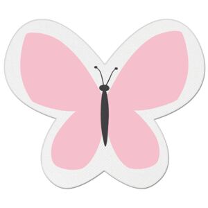 Pernă din amestec de bumbac pentru copii Apolena Pillow Toy Butterfly, 26 x 30 cm, roz