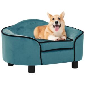 Canapea pentru câini, turcoaz, 67x47x36 cm, pluș