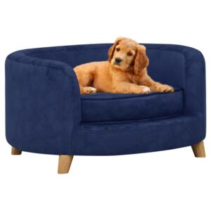 Canapea pentru câini, albastru, 69x69x36 cm, pluș