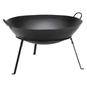 Coș din oțel pentru foc A Simple Mess Torino Black, ⌀ 60 cm, negru