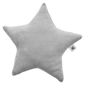 Pernă din bumbac în formă de stea pentru copii BELLAMY Velvet, gri