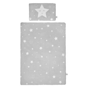 Set păturică matlasată din bumbac și pernă pentru copii BELLAMY Shining Star, 140 x 200 cm