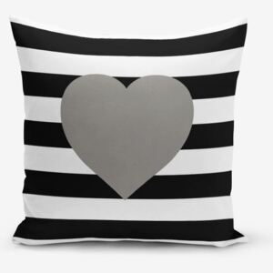 Față de pernă Minimalist Cushion Covers Striped Grey, 45 x 45 cm