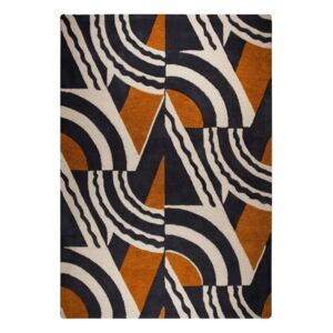 Covor țesut manual Flair Rugs Rythm Lifestyle, 200 x 290 cm, maro - portocaliu