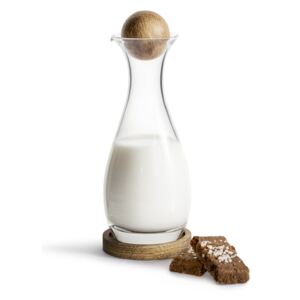 Recipient din sticlă pentru lapte Sagaform Nature, 300 ml