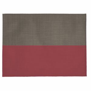 Suport pentru farfurie Tiseco Home Studio Stripe, 33 x 45 cm, bej - roșu