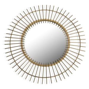 Oglindă de perete Versa Lukas, ø 60 cm, auriu