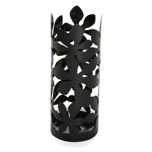 Suport metalic pentru umbrele Versa Flores, înălțime 49 cm, negru