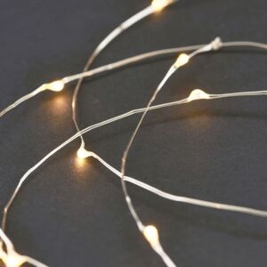 Ghirlanda luminoasa argintie cu 80 LED-uri String 10 m House Doctor