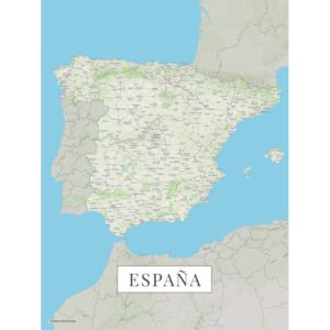 Harta Spain color