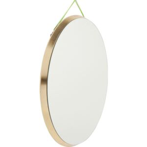 Oglindă rotundă de perete Kare Design Jetset, Ø 73 cm
