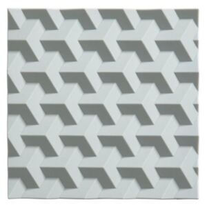 Suport din silicon pentru oale fierbinți Zone Origami Fold, albastru gri