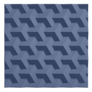 Suport din silicon pentru oale fierbinți Zone Origami Fold, albastru