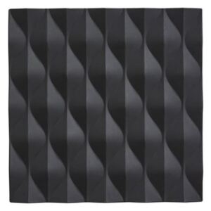 Suport din silicon pentru oale fierbinți Zone Origami Wave, negru