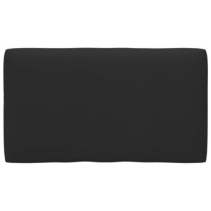 Pernă canapea din paleți, negru, 70 x 40 x 12 cm