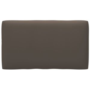 Pernă canapea din paleți, gri taupe, 70 x 40 x 12 cm