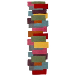 Covor Modern & Geometric Collage, Lana, Multicolor, 60x230