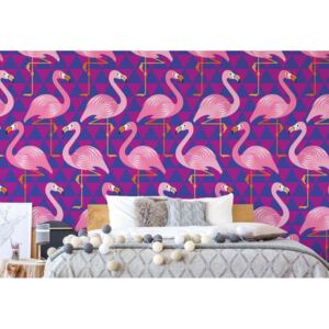 Fototapet GLIX - Flamingo Pattern + adeziv GRATUIT Tapet nețesute - 416x290 cm