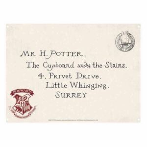 Harry Potter - Letters Placă metalică, (21 x 15 cm)