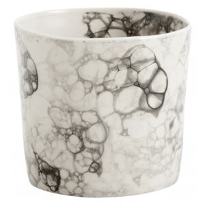 Ghiveci alb/negru din ceramica 8 cm Miller Nordal