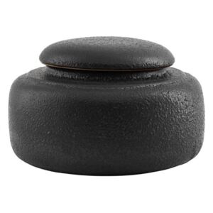Cutie neagra din ceramica cu capac 500 ml Irma House Doctor