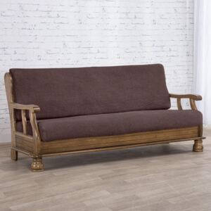 Huse care se întind foarte bine NIAGARA ciocolatei 2fotoliu cu manere de lemn (l. 130 - 160 cm)