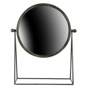 Oglinda cosmetica din metal negru Hi Be Pure Home