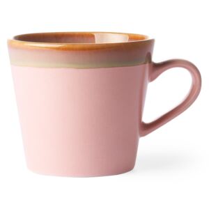 Cana roz din ceramica 300 ml Cappuccino HK Living