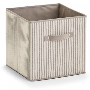 Cos pliabil bej din fleece Storage Box Foldable Stripes Zeller