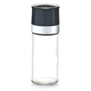 Rasnita transparenta/neagra din sticla si ceramica pentru condimente Spice Grinder Black Zeller
