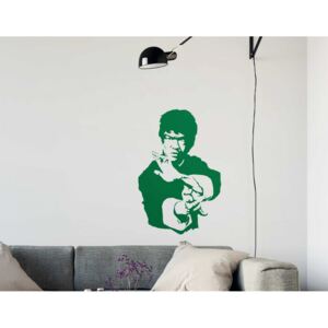 Bruce Lee - autocolant de perete Verde deschis 60 x 90 cm