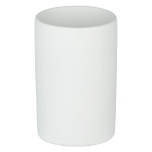 Suport alb mat din ceramica pentru periuta dinti 7x11 cm Polaris Wenko