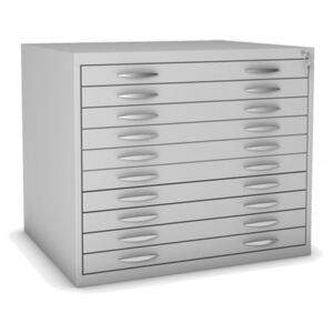 DULAP METALIC PT. DESENE, HARTI A1 CU 10 SERTARE, 1000x730x795 mm