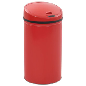 Coș de gunoi cu senzor, 42 L, roșu