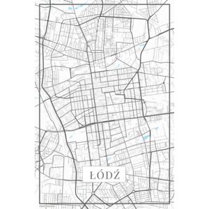 Harta orașului Lodz white