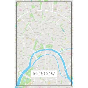 Harta orașului Moscow color