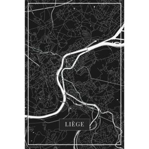 Harta orașului Liege black