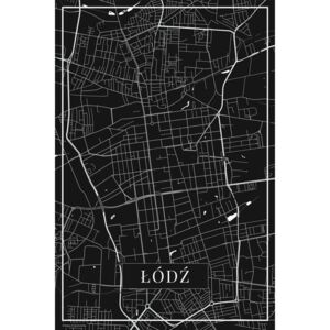 Harta orașului Lodz black