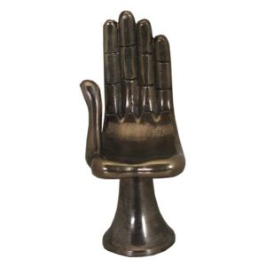 Decoratiune maro bronz din otel 26 cm The Hand Van Roon Living