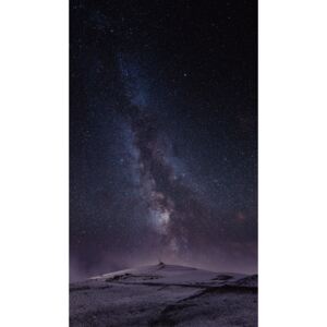 Fotografii artistice Astrophotography picture of St Lary landscape with milky way on the night sky., Javier Pardina