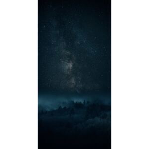Fotografii artistice Astrophotography picture of Bielsa landscape with milky way on the night sky., Javier Pardina