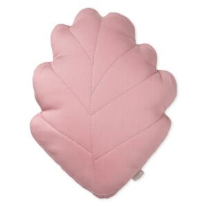 Perna decorativa roz pentru copii din bumbac organic 30x38 cm Leaf Berry Cam Cam