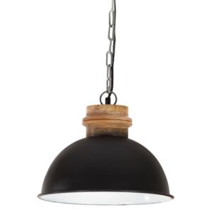 Lampă suspendată industrială, 25 W, negru, 32 cm, mango E27