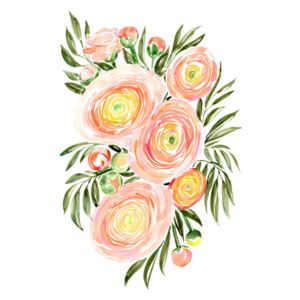 Ilustrare Savanna loose watercolor bouquet, Blursbyai