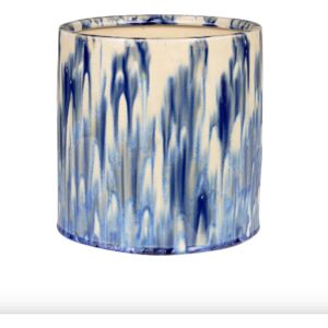 Vaza albastra/alba din ceramica 21 cm Ocean Low Versmissen