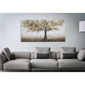 Tablou Painting Tree -A-, Lemn Canvas, Multicolor, 141.5x4x72 cm