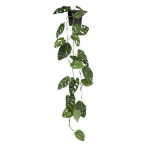 Planta artificiala Monstera, in ghiveci, verde, 115 x 30 x 30 cm