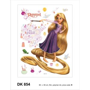 Sticker decorativ DK854 Rapunzel Pascal