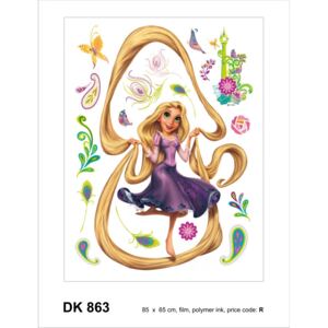 Sticker decorativ DK863 Frumoasa Rapunzel